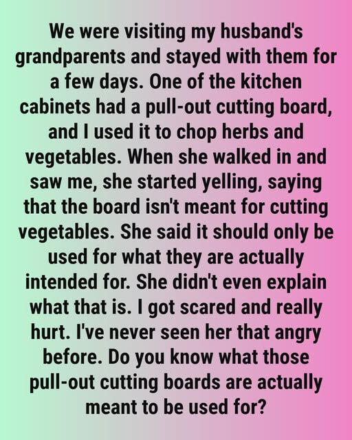 You Wont Believe What That Pull-Out Cutting Board In Your Kitchen Was Actually Designed For!