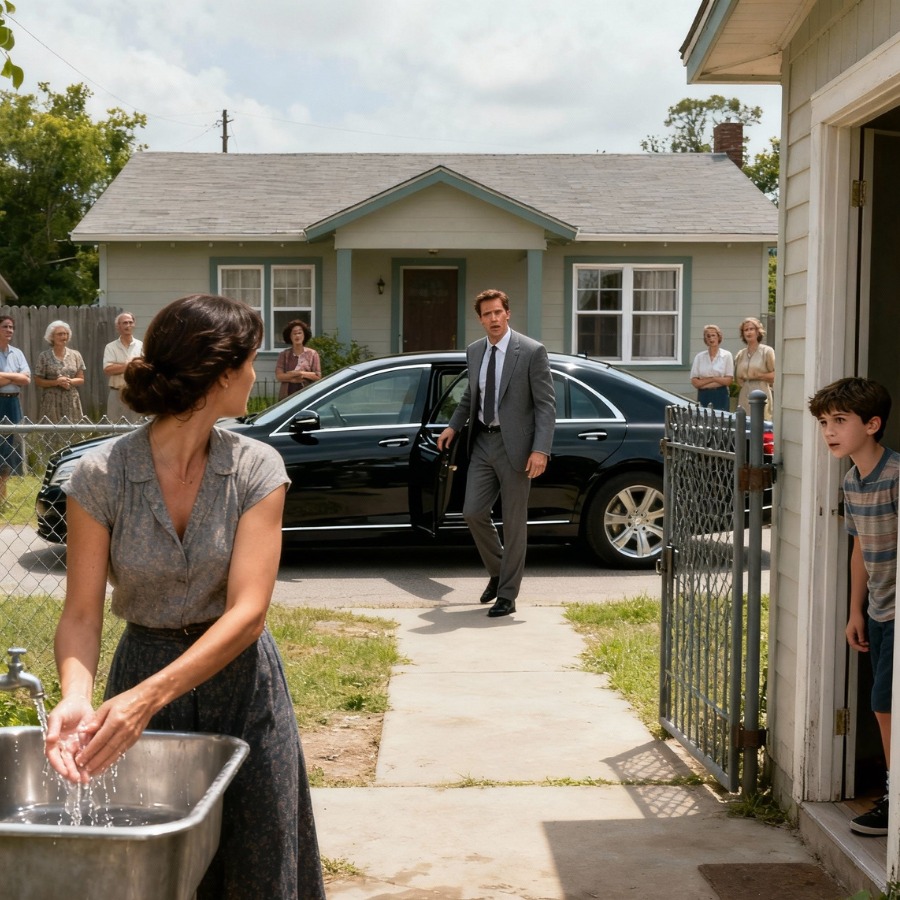 Ten years of raising a child without a father, everyone in the village mocked me, until one day a luxury car stopped in front of my house, and the childs father made them all cry