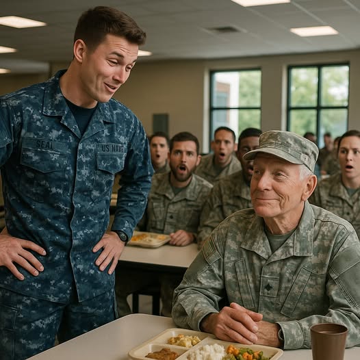 SEAL Jokingly Asked For the Old Veterans Rank, Until His Reply Made the Entire Mess Hall Freeze