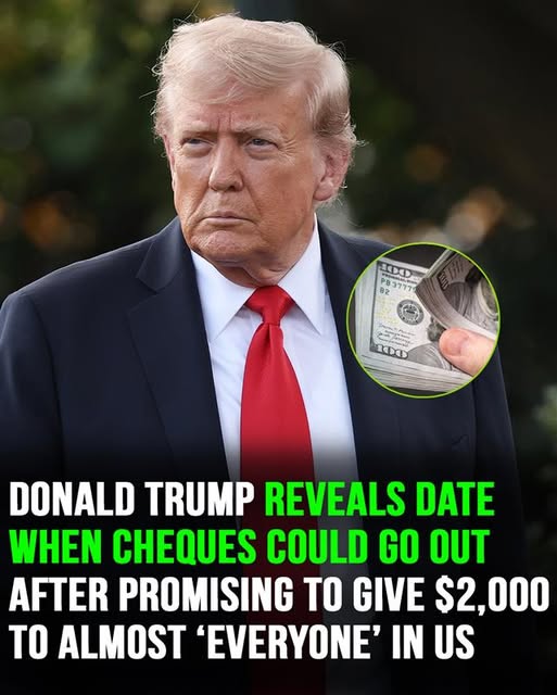 Trump reveals when cheques could go out after promise to give $2,000 to almost everyone in America!