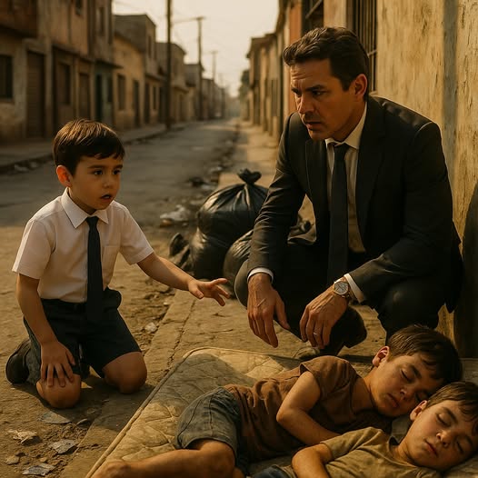 DAD, THOSE KIDS IN THE TRASH LOOK JUST LIKE ME!