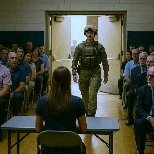 They teased the girl for saying her mom did dangerous missions, Then the door opened, and the group that stepped inside froze the entire classroom in place