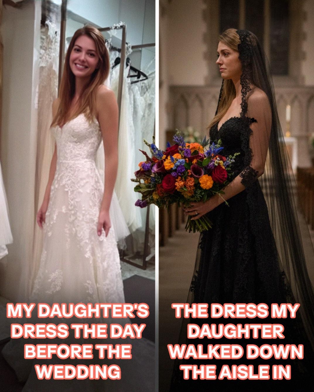My Daughter Wore a Black Dress to Her Wedding – When I Found Out Why, I Was Left Speechless