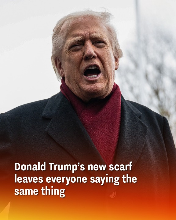 Donald Trumps new scarf leaves everyone saying the same thing!