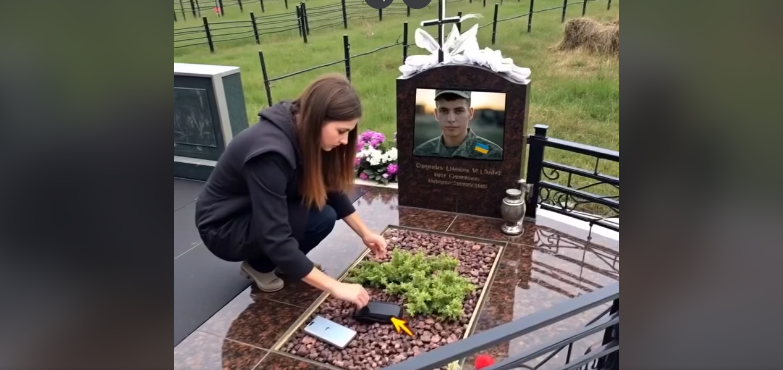 At Her Fiances Grave, Pregnant Olesya Found a Phone, What She Saw Made Her Faint