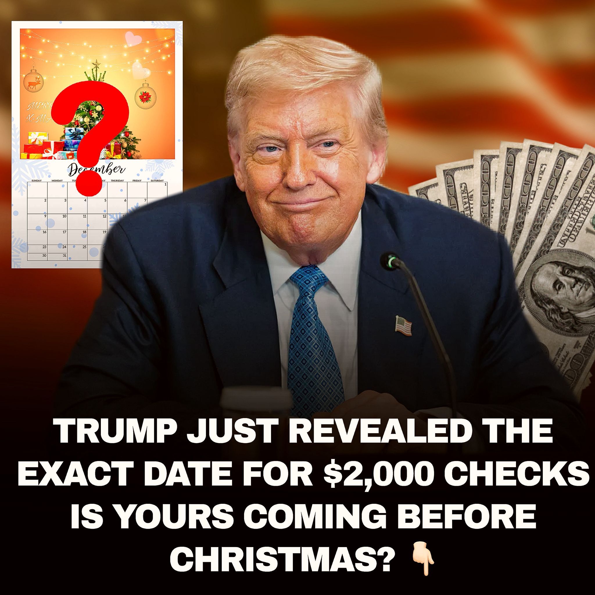Trump Just Revealed the Exact Date for $2,000 Checks, but With No Clear Process, Eligibility Rules, or Approved Plan