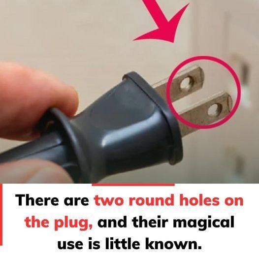 This plug has two round holes, but most people do not know their clever purpose!