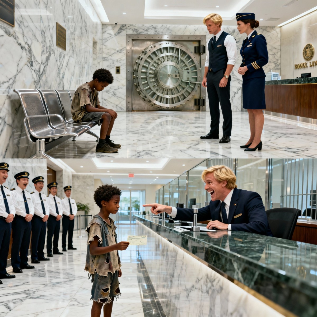 Black Kid in Worn-Out Shoes Went to Bank to Check Account, Manager Laughed Until He Saw the Balance