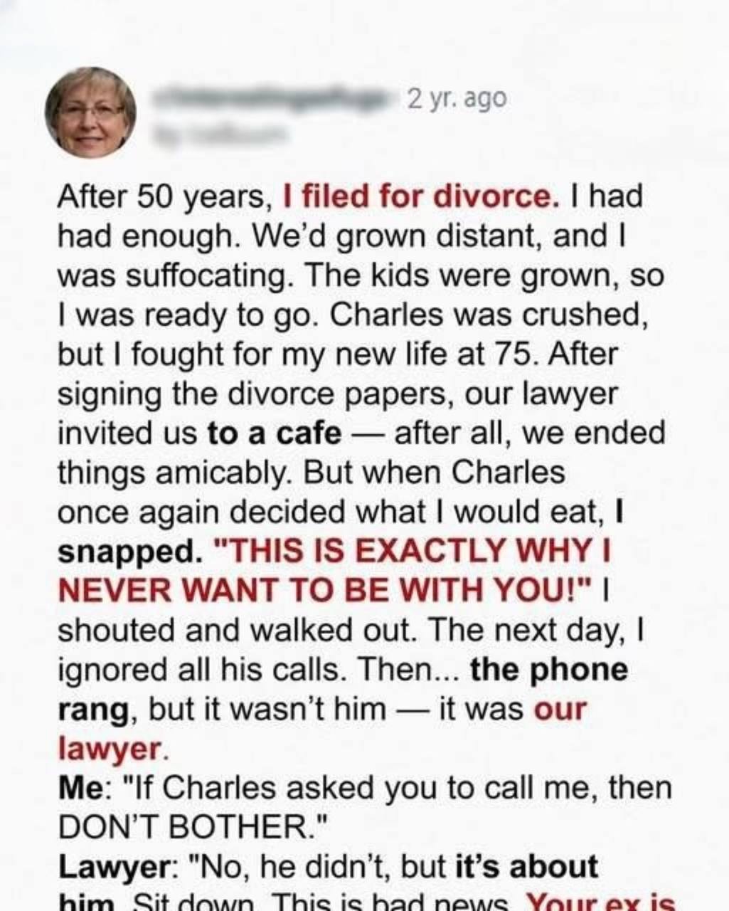 A Lifetime Together, Then One Choice Changed Everyth!ng