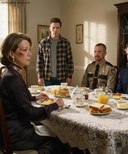 AFTER MY SON HIT ME, I SET THE LACE TABLE, COOKED A SOUTHERN FEAST, AND INVITED WITNESSES TO BREAK THE SILENCE, TURNING A CHRISTMAS SETTING INTO ACCOUNTABILITY, BOUNDARIES, AND CONSEQUENCES, WHERE GOOD CHINA, CALM VOICES, AND A SHERIFF ENDED YEARS OF FEAR AND RECLAIMED DIGNITY FOR A MOTHER WHO CHOSE PROTECTION OVER APOLOGY AND PEACE