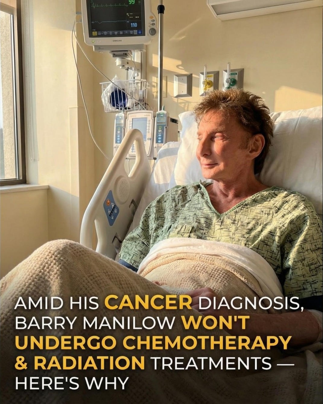 Barry Manilow Shares a Health Update from the Hospital