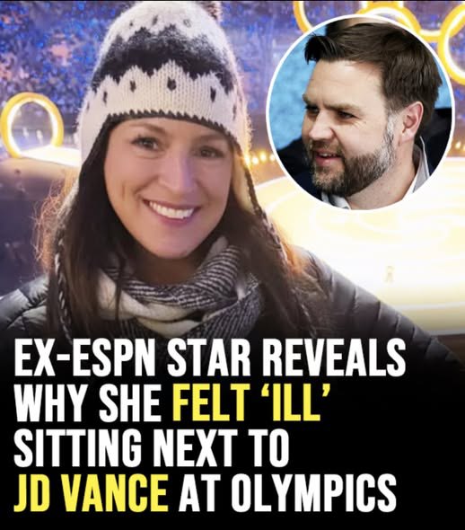 Ex-ESPN star reveals why she felt ill sitting next to JD Vance at Winter Olympics!