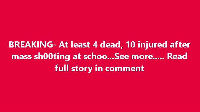 BREAKING – At least 4 dead! See it!