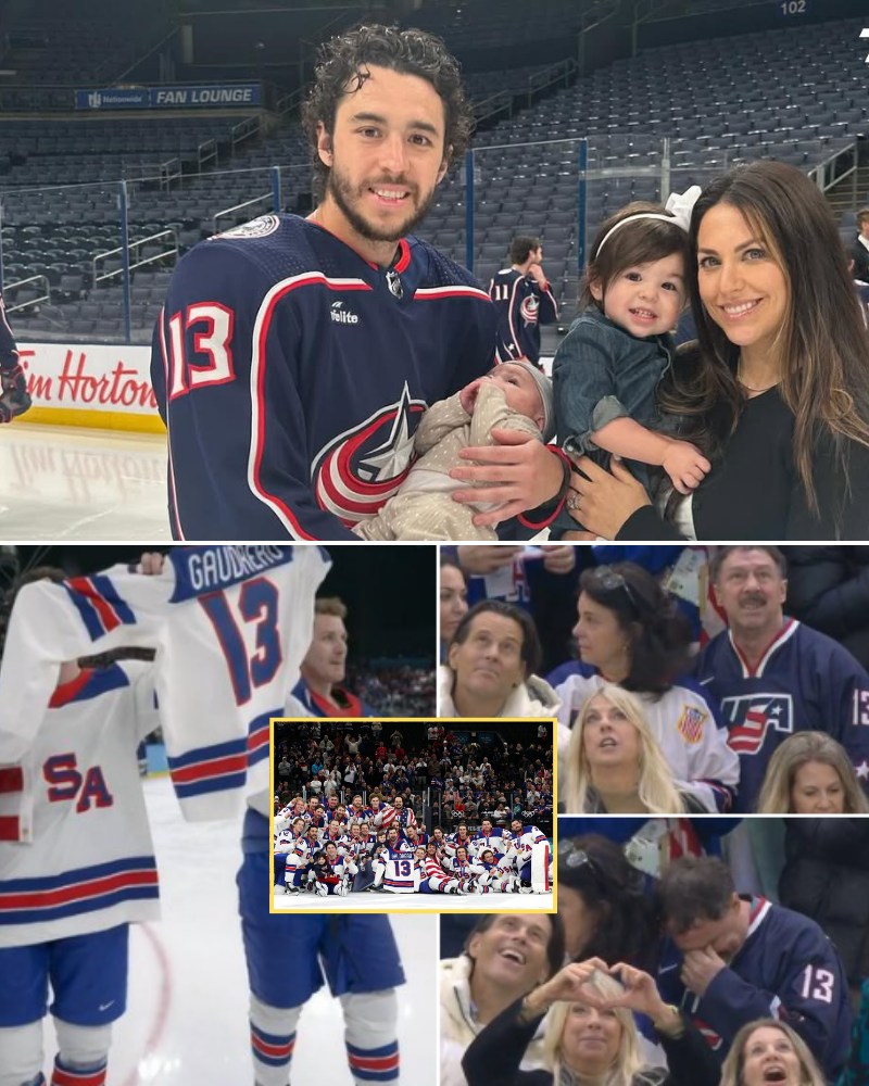 American Players Honor Johnny Gaudreau With Emotional On-Ice Tribute as His Father Breaks Down in Tears