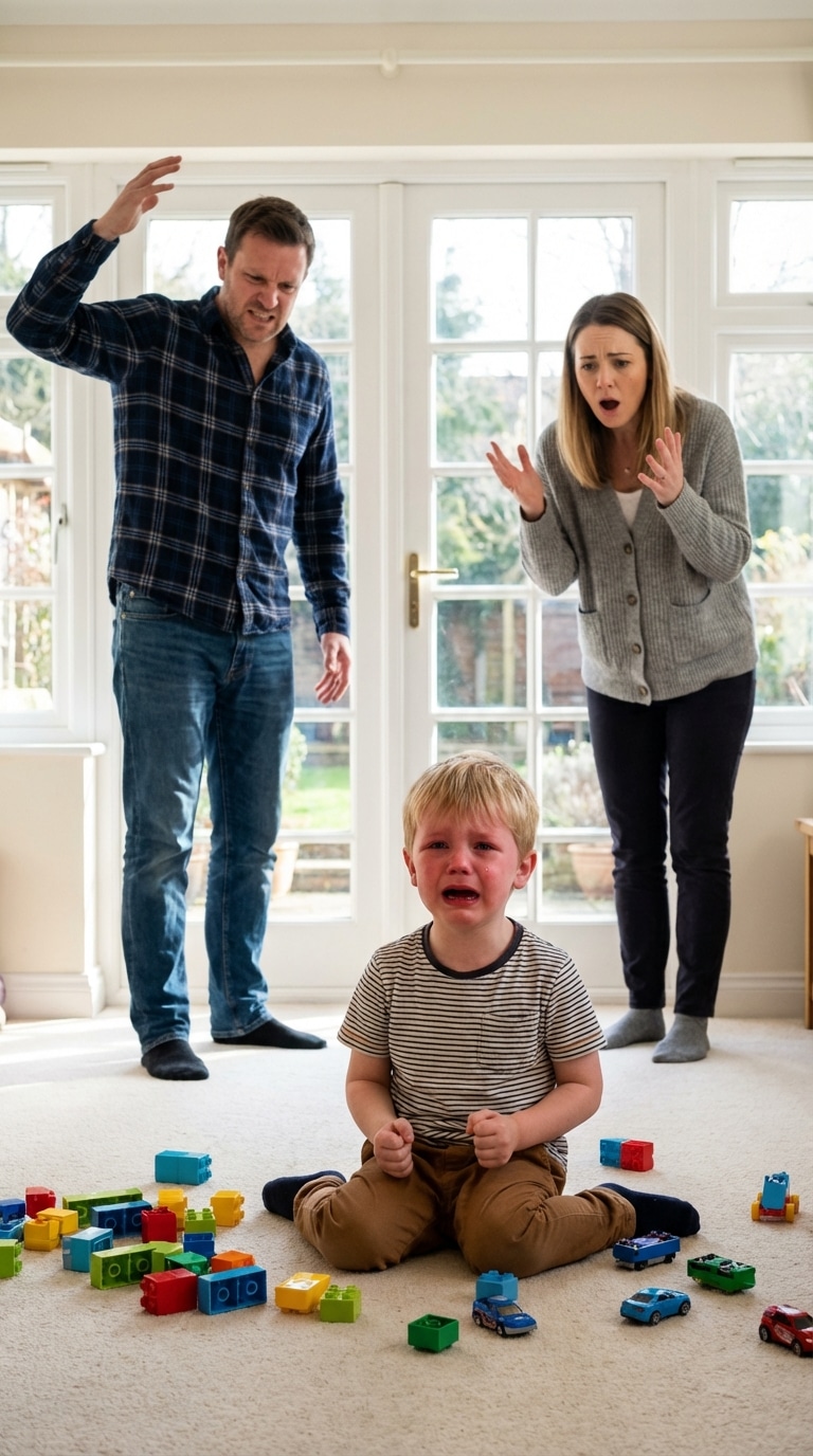 My phone rang twice in the middle of a budget meeting—then my four-year-old whispered through tears: “Daddy… Kyle hit me with a baseball bat. If I cry, he’ll hurt me more.” A man’s voice roared, “GIVE ME THAT PHONE!” and the line went dead. I was “20 minutes away”. My son was alone. And the only person closer was my brother—who used to fight for a living.